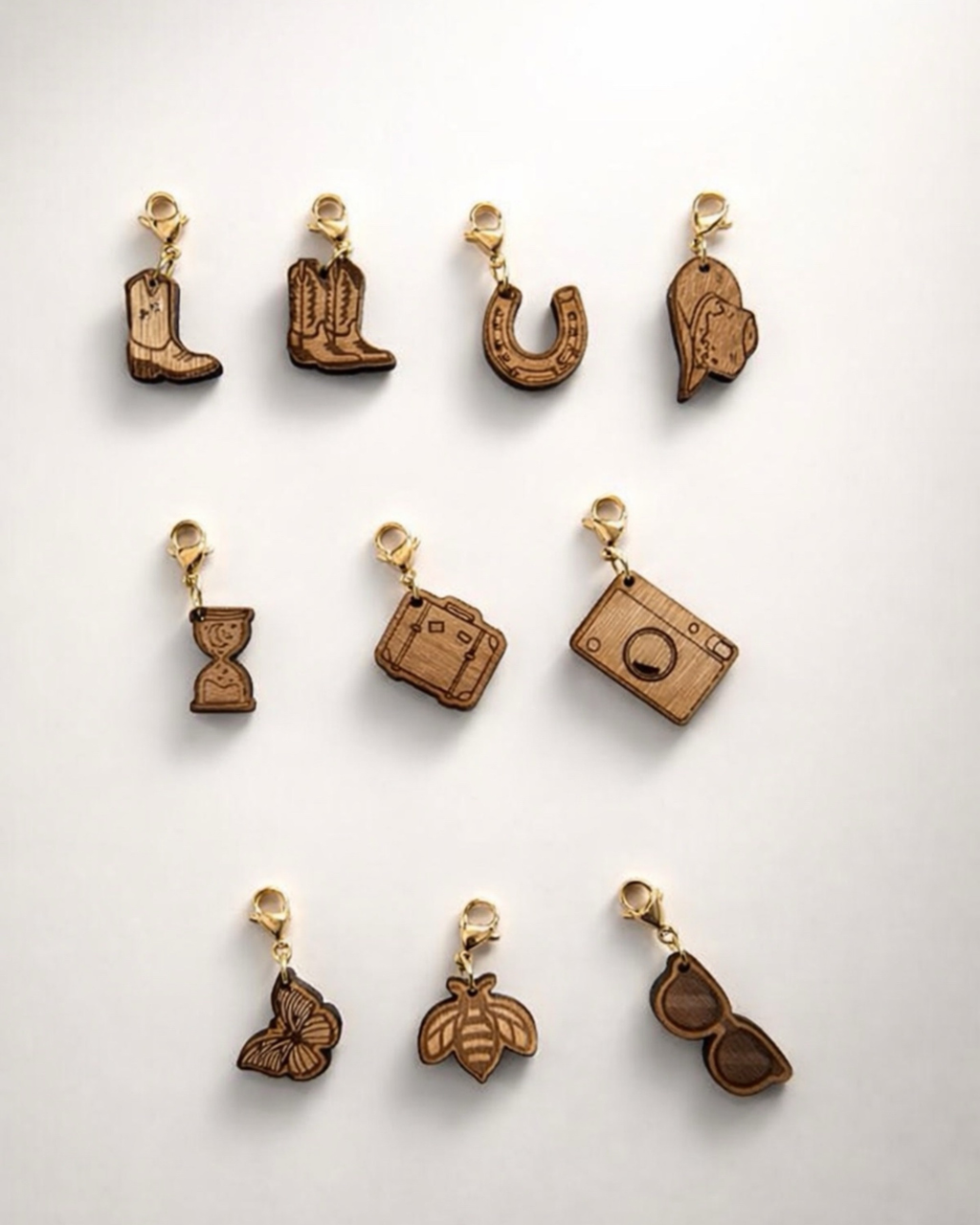 Cute wooden charms
