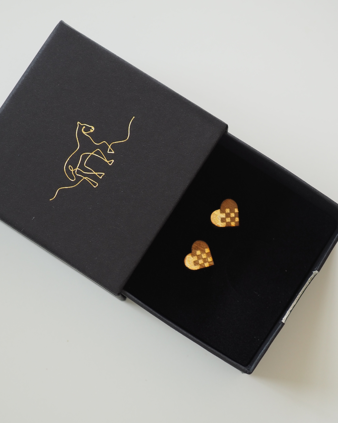 Golden Hearts Earstuds